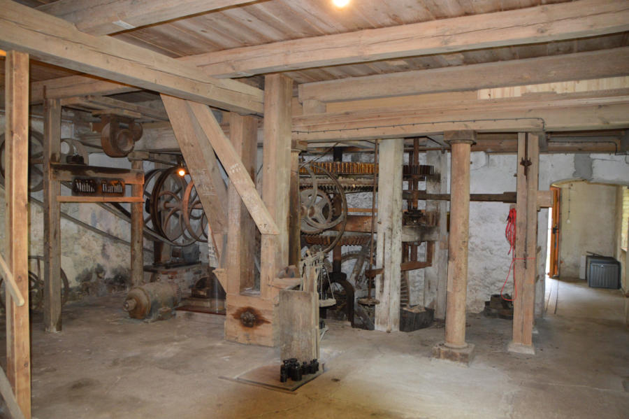 Blick in den Mühleninnenraum